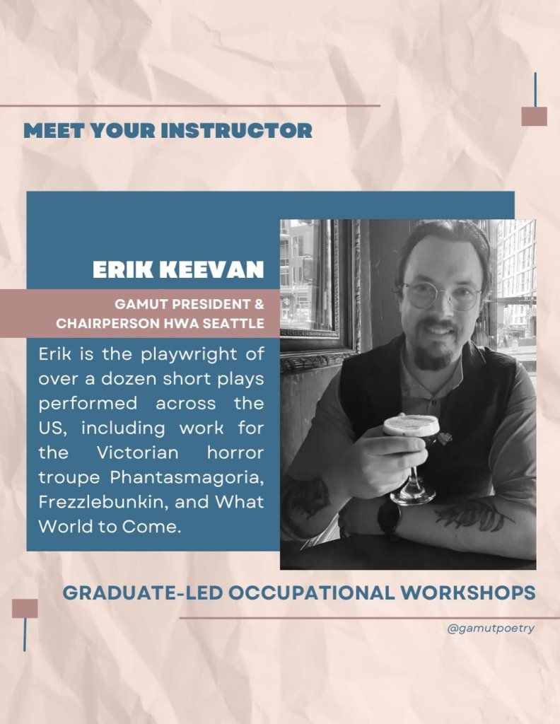 Instagram post for Erik as an Instructor for a GLOW event